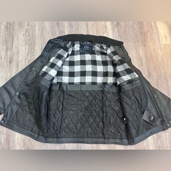 Emporio & Company Men’s Leather Jacket Xl - Picture 11 of 14